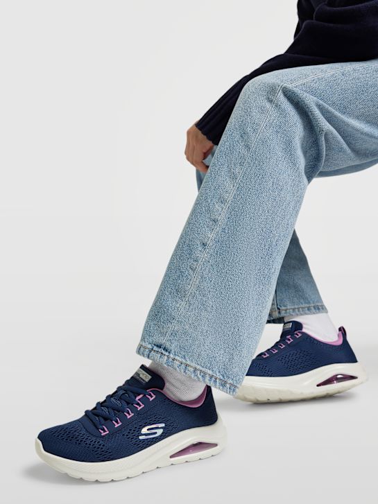 skechers contourist air trainer modrá deichmann