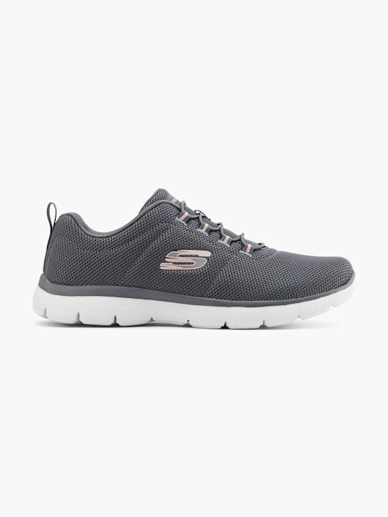 skechers ČistÝ gÉnius - optimistickÝ mix slip-on trenér Šedá deichmann