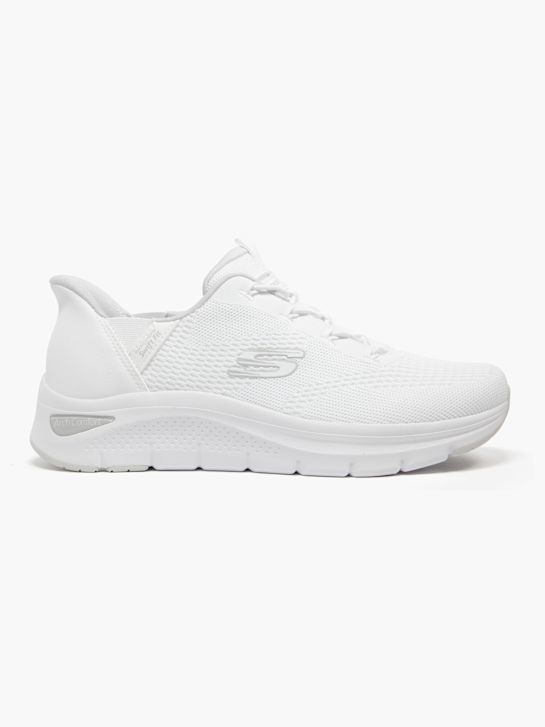 skechers arch pohodlÍ a swift fit slip-on trenér bílá deichmann