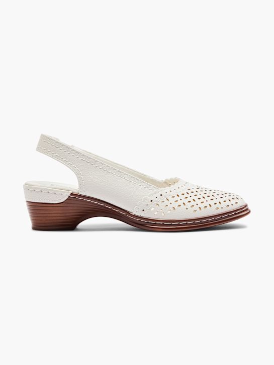 easy street slingback podpatky bílá deichmann