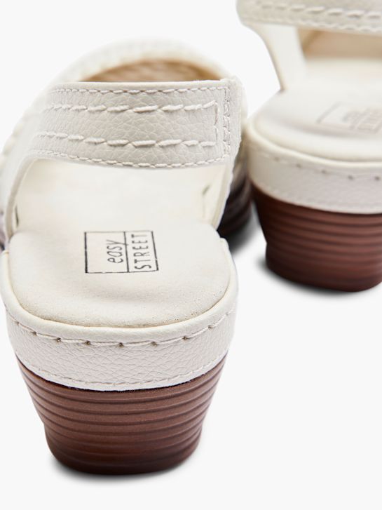 easy street slingback podpatky bílá deichmann