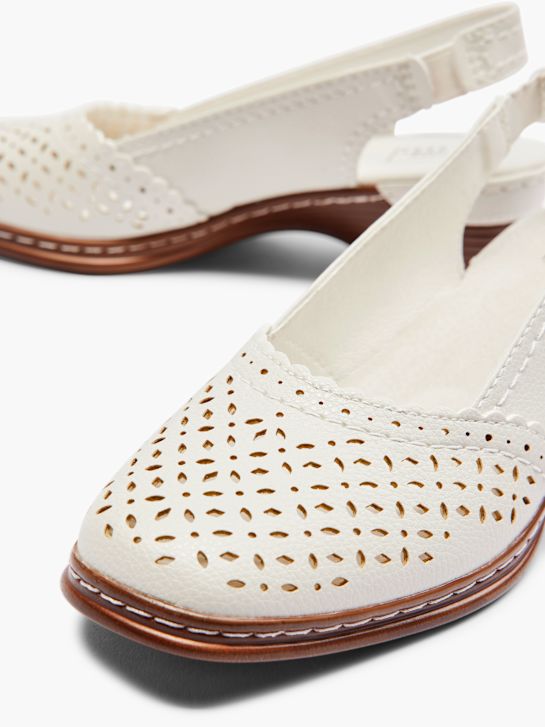 easy street slingback podpatky bílá deichmann