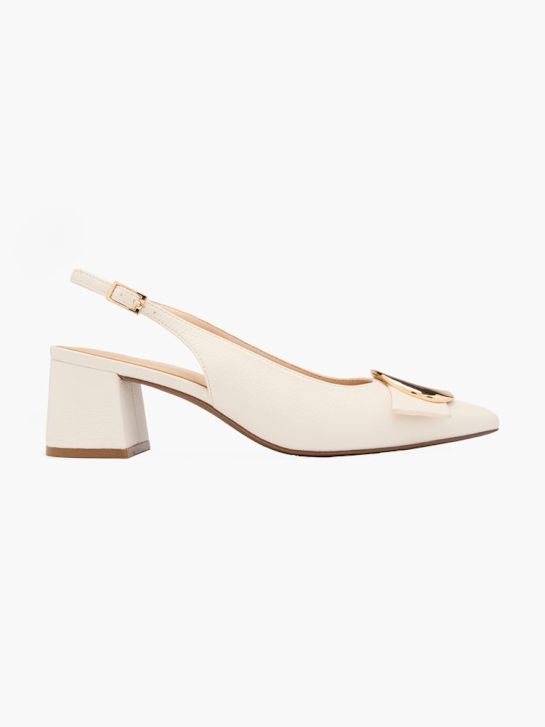 molo slingback podpatky béžová deichmann