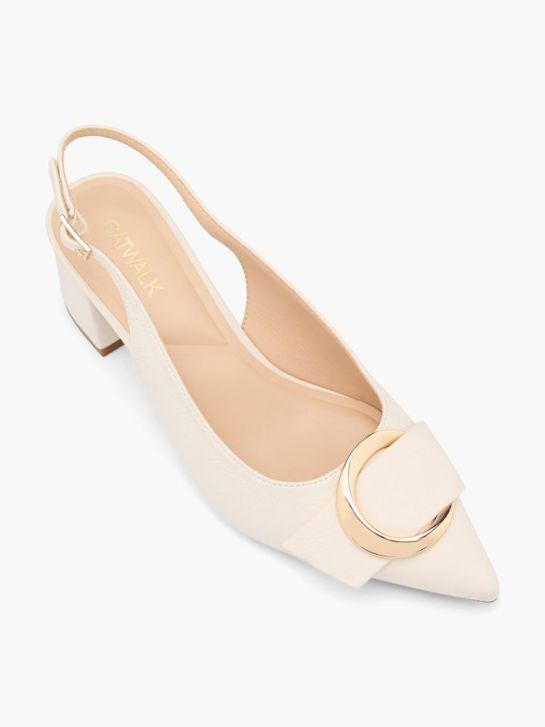 molo slingback podpatky béžová deichmann