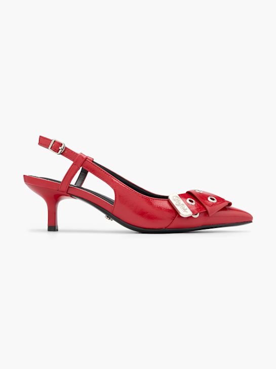 buffalo slingback podpatky Červené deichmann