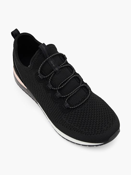benátky navlékací trainer Černá deichmann