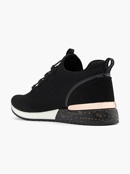 benátky navlékací trainer Černá deichmann