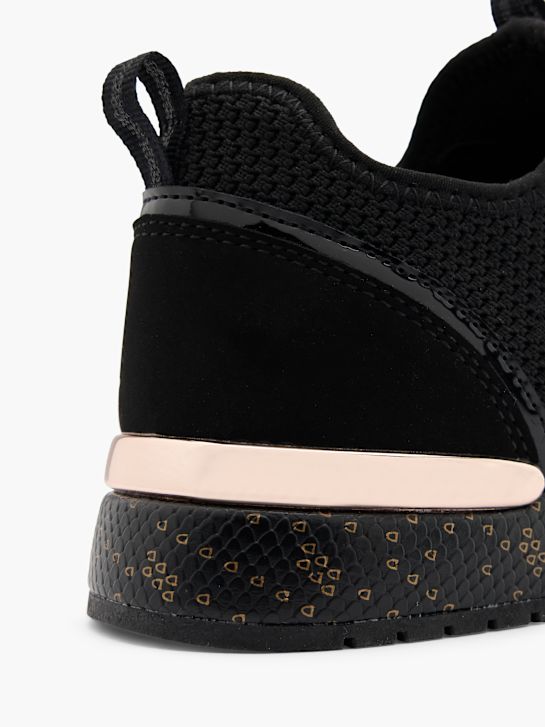 benátky navlékací trainer Černá deichmann