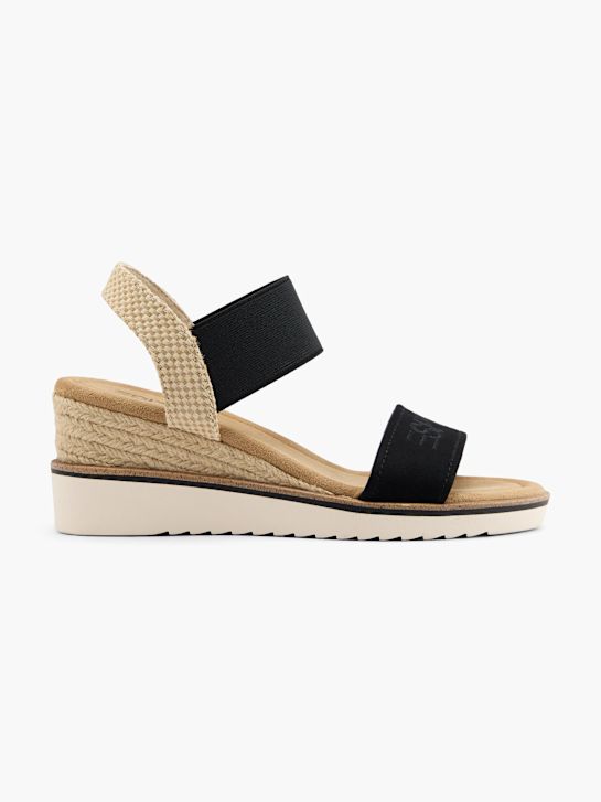 esprit podpatky sandály Černá deichmann