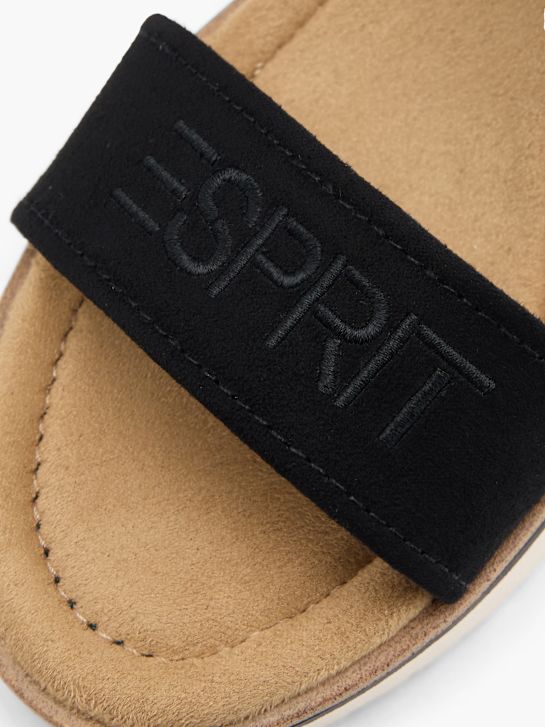 esprit podpatky sandály Černá deichmann