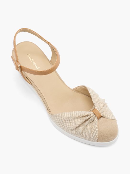 graceland podpatky sandály beige deichmann