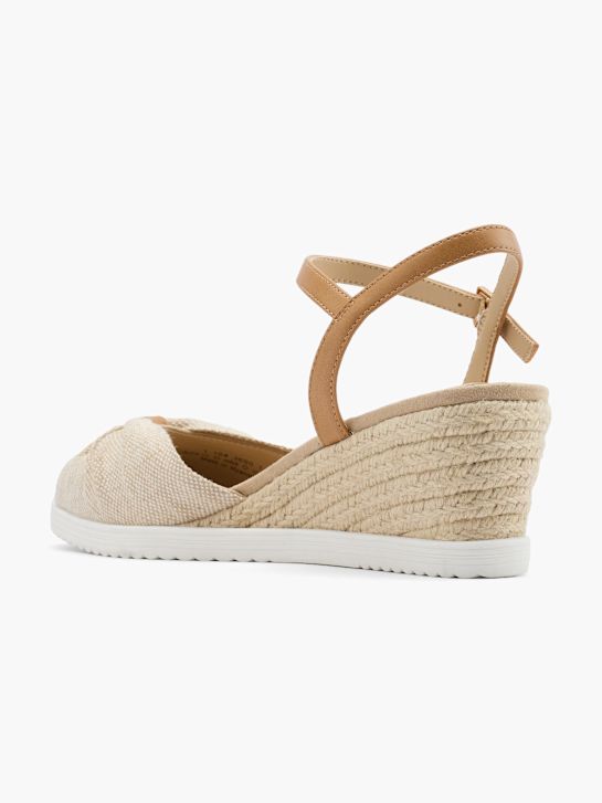 graceland podpatky sandály beige deichmann