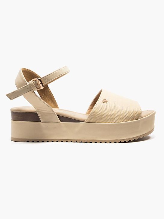 wrangler podpatky sandály beige deichmann