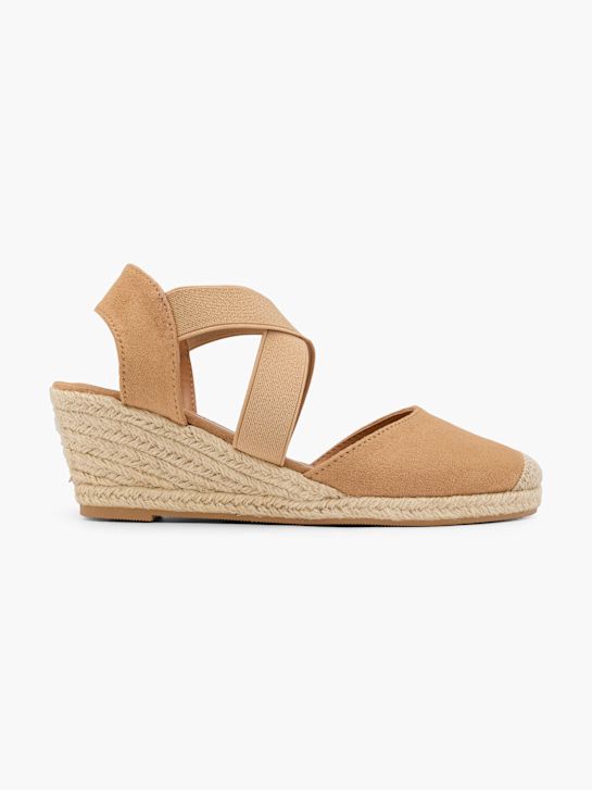 graceland podpatky sandály beige deichmann