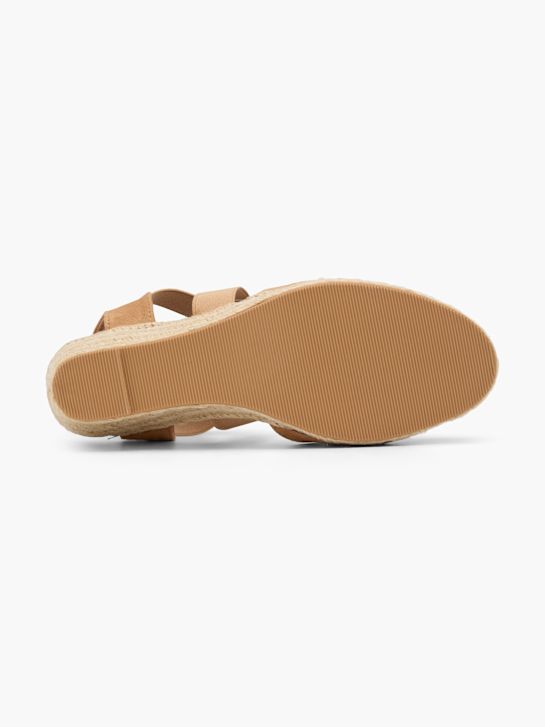 graceland podpatky sandály beige deichmann