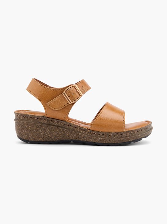 easy street podpatky sandály cognac deichmann
