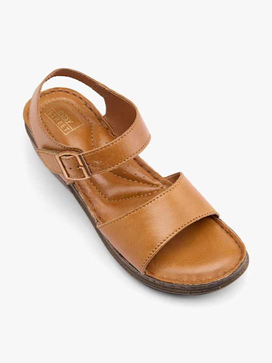 easy street podpatky sandály cognac deichmann