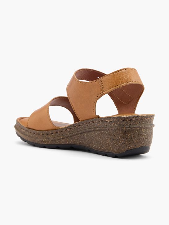 easy street podpatky sandály cognac deichmann