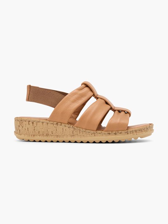 hush puppies podpatky sandály beige deichmann