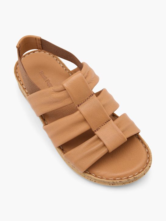 hush puppies podpatky sandály beige deichmann