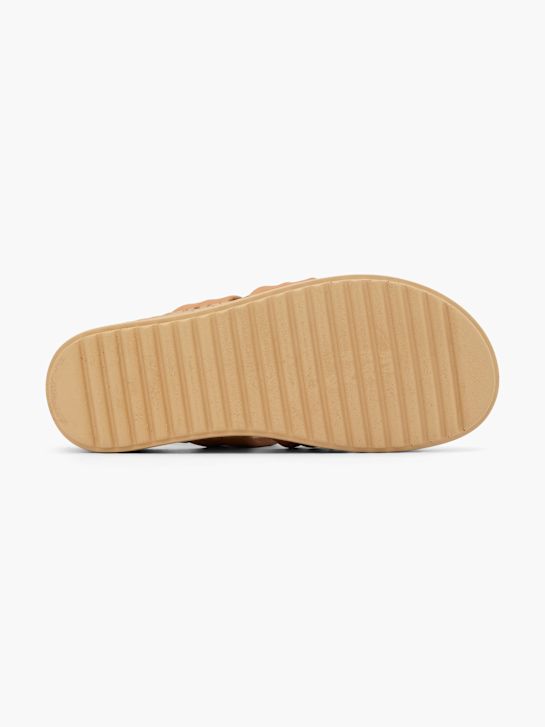 hush puppies podpatky sandály beige deichmann