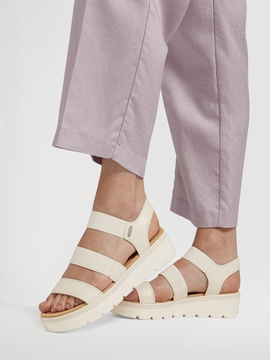 esprit podpatky sandály beige deichmann