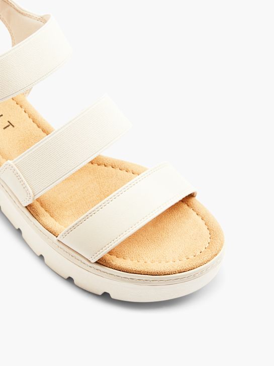 esprit podpatky sandály beige deichmann