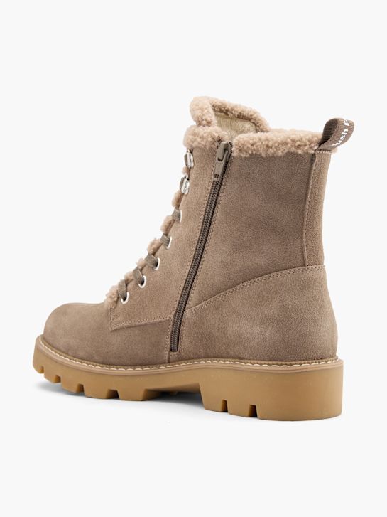 hush puppies šněrovací bota taupe deichmann
