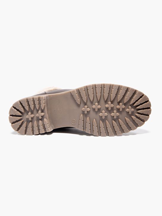 graceland krajka-up boot hnědá deichmann