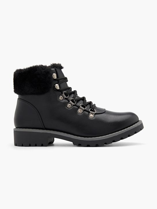 graceland krajka-up boot Černá deichmann