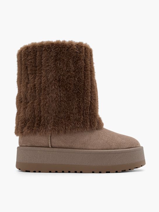 graceland winter boot hnědá deichmann