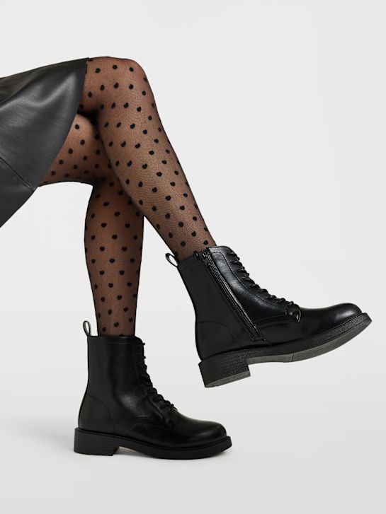 graceland krajka-up boot Černá deichmann