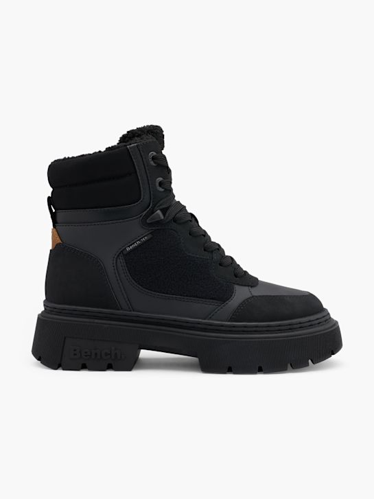 lavice krajka-up boot Černá deichmann