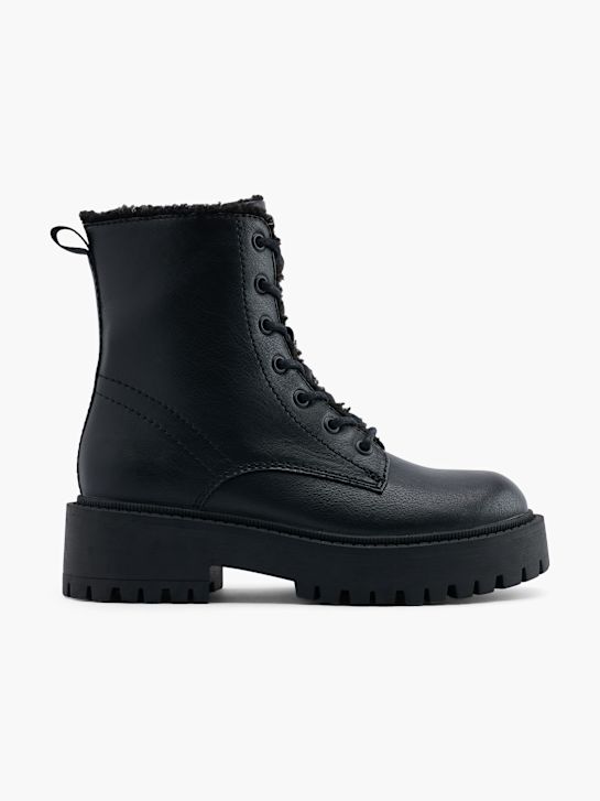 molo krajka-up boot Černá deichmann