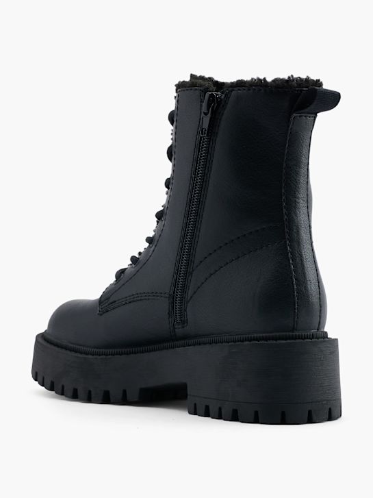 molo krajka-up boot Černá deichmann