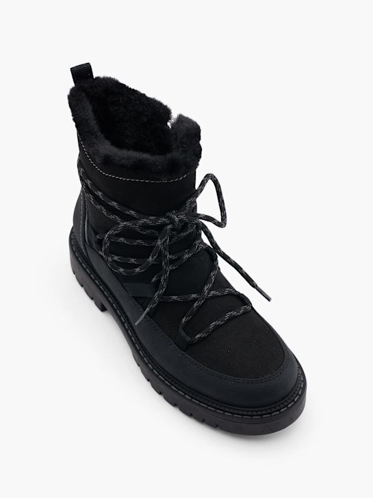 molo krajka-up boot Černá deichmann