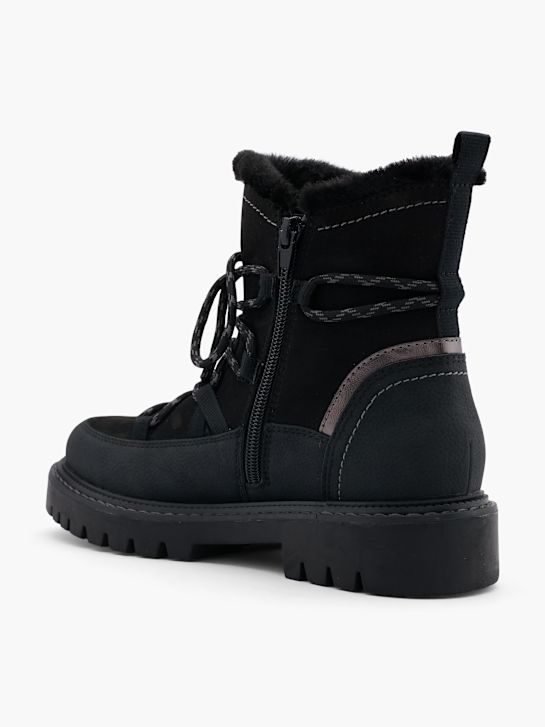 molo krajka-up boot Černá deichmann
