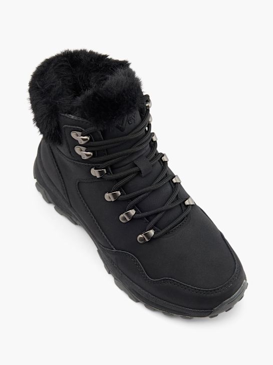vty krajka-up boot Černá deichmann