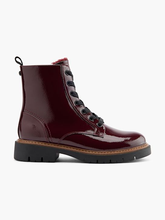 graceland šněrovací bota vínová deichmann