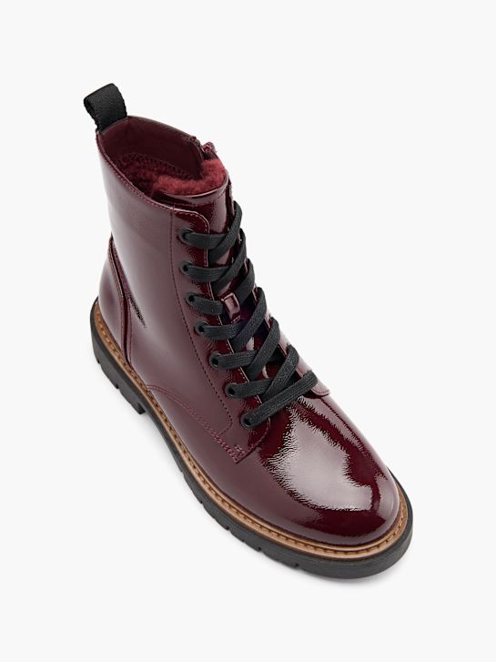 graceland šněrovací bota vínová deichmann