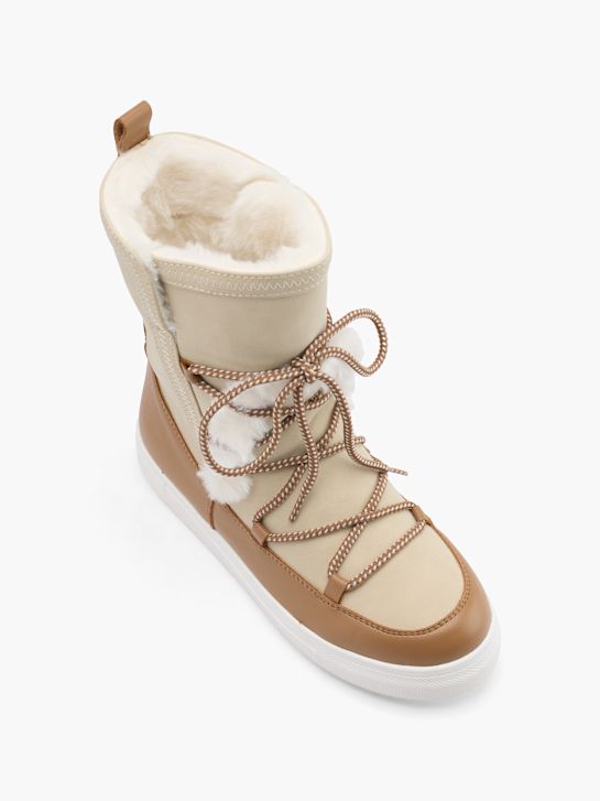 graceland krajka-up boot hnědá deichmann
