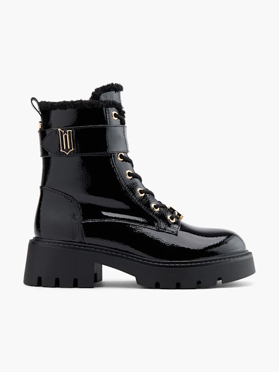 zlá krajka-up boot Černá deichmann