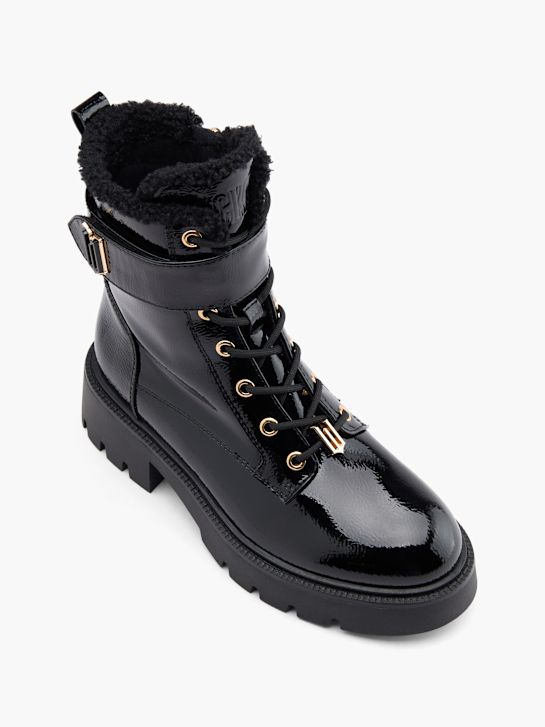 zlá krajka-up boot Černá deichmann