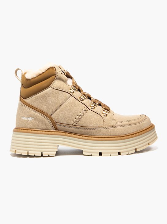 wrangler krajka-up boot beige deichmann