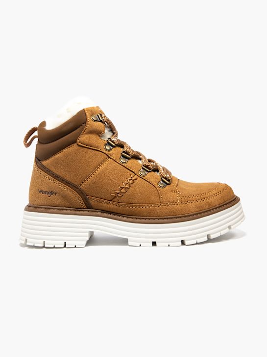 wrangler krajka-up boot hnědá deichmann