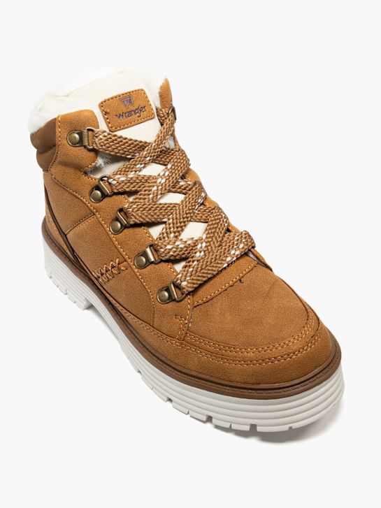 wrangler krajka-up boot hnědá deichmann