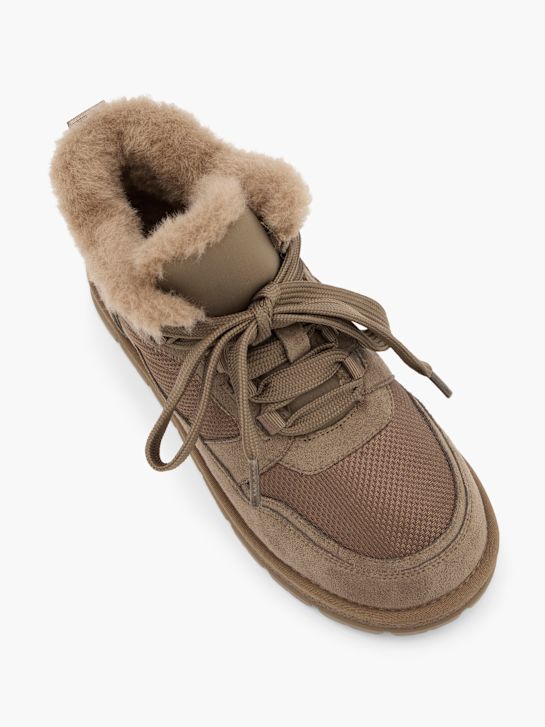 graceland krajka-up boot hnědá deichmann