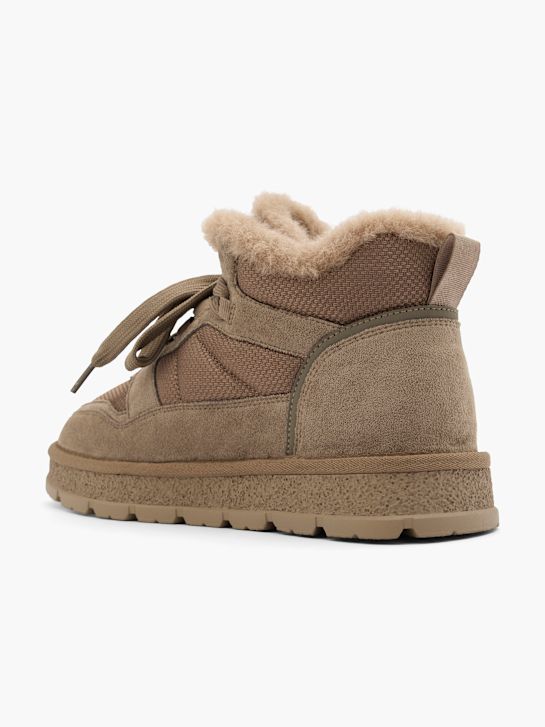 graceland krajka-up boot hnědá deichmann
