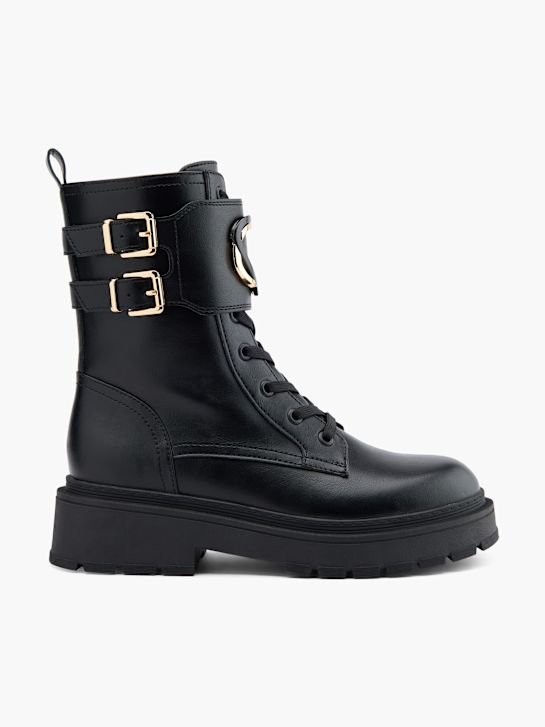 molo krajka-up boot Černá deichmann