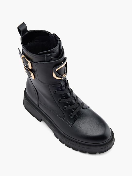 molo krajka-up boot Černá deichmann